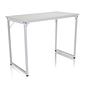 Workspace I Scrivania Acciaio Legno Bianco 6