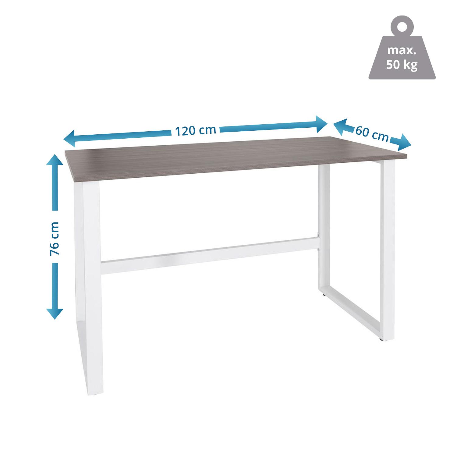 Workspace Light I Desk Wood Steel Gray White 4