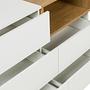 Melmo S Sideboard with 5 drawers Oak White 2