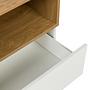 Melmo S Sideboard con 5 cassetti Rovere Bianco 3
