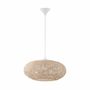 Pendelleuchte 1-flammig Mischgewebe Beige 1