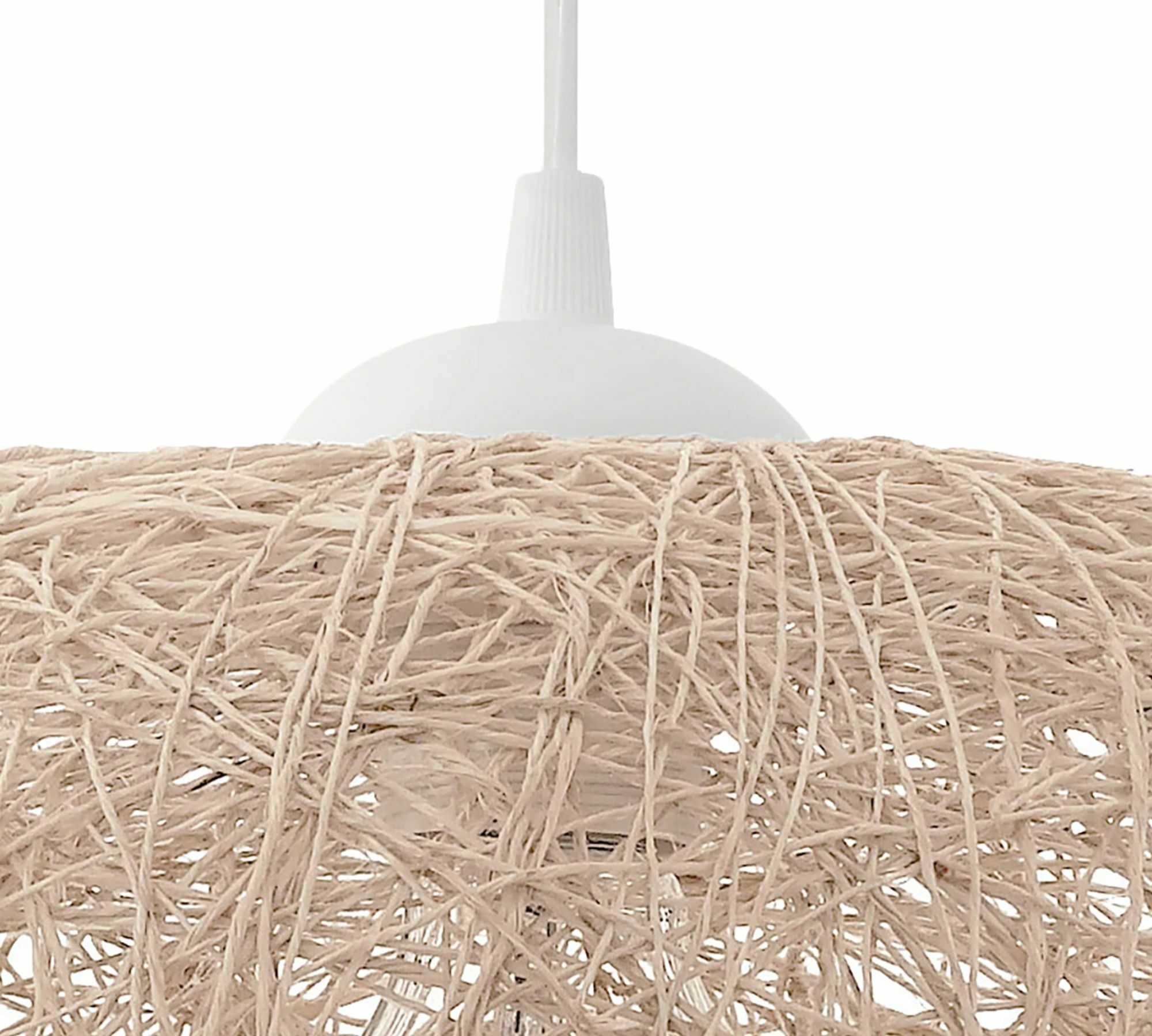 Pendelleuchte 1-flammig Mischgewebe Beige 2