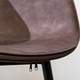 Armchair faux leather brown 4