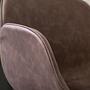 Armchair faux leather brown 5