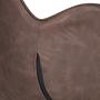 Armchair faux leather brown 9