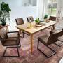 Armchair Faux Leather Brown 6