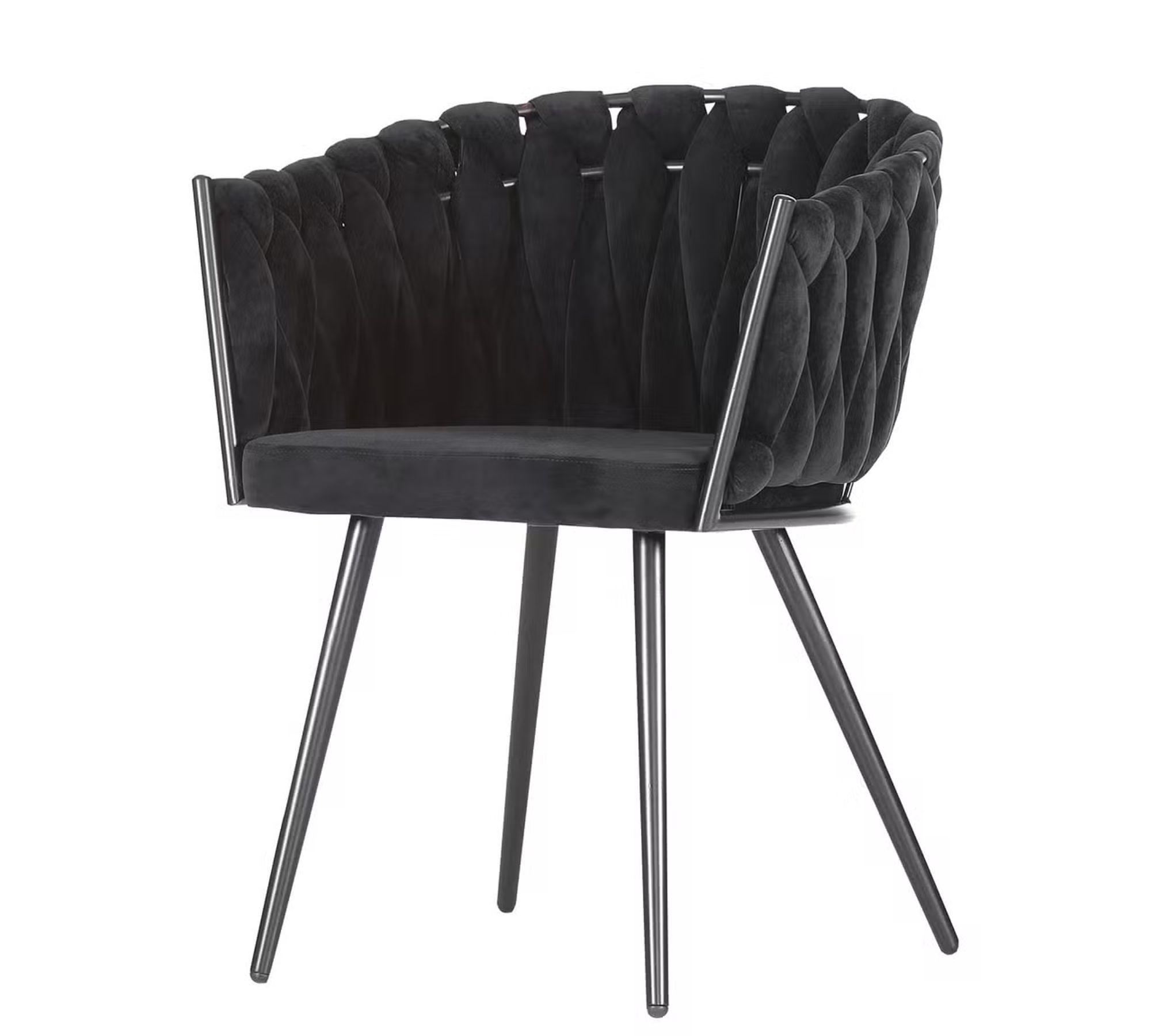 Armchair Velvet Black 0