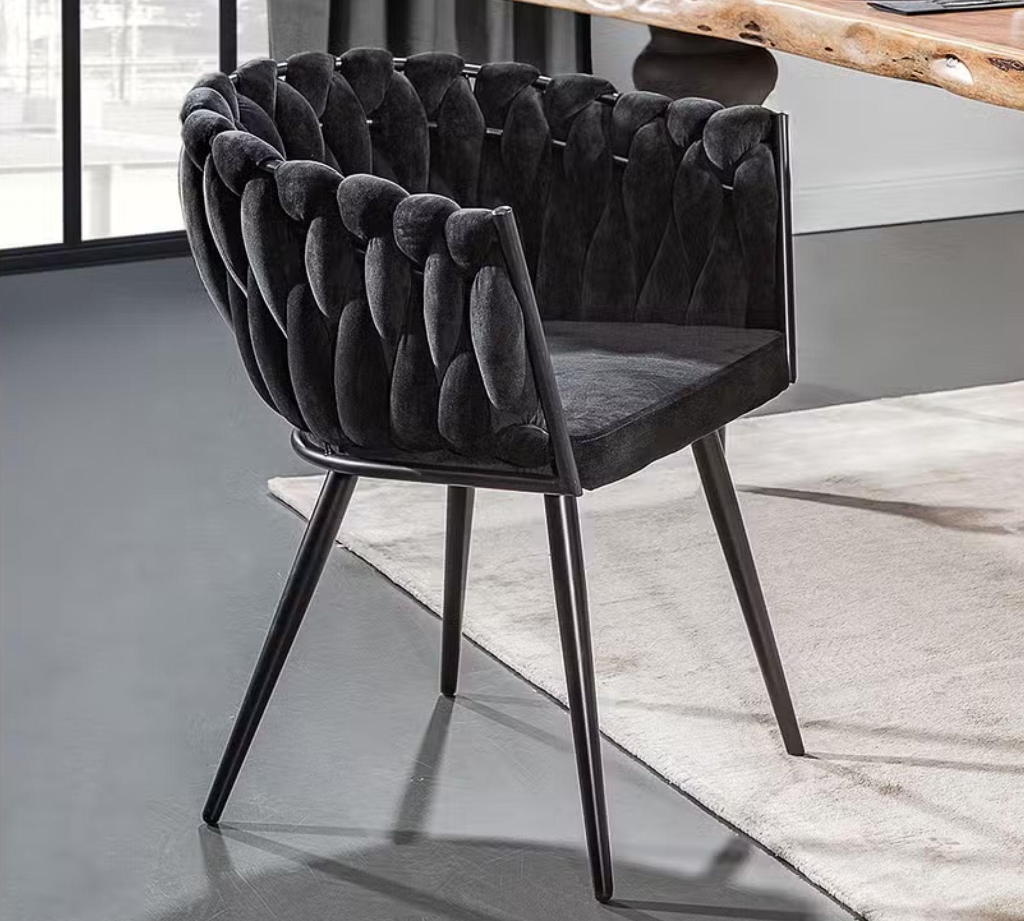 Armchair Velvet Black 2