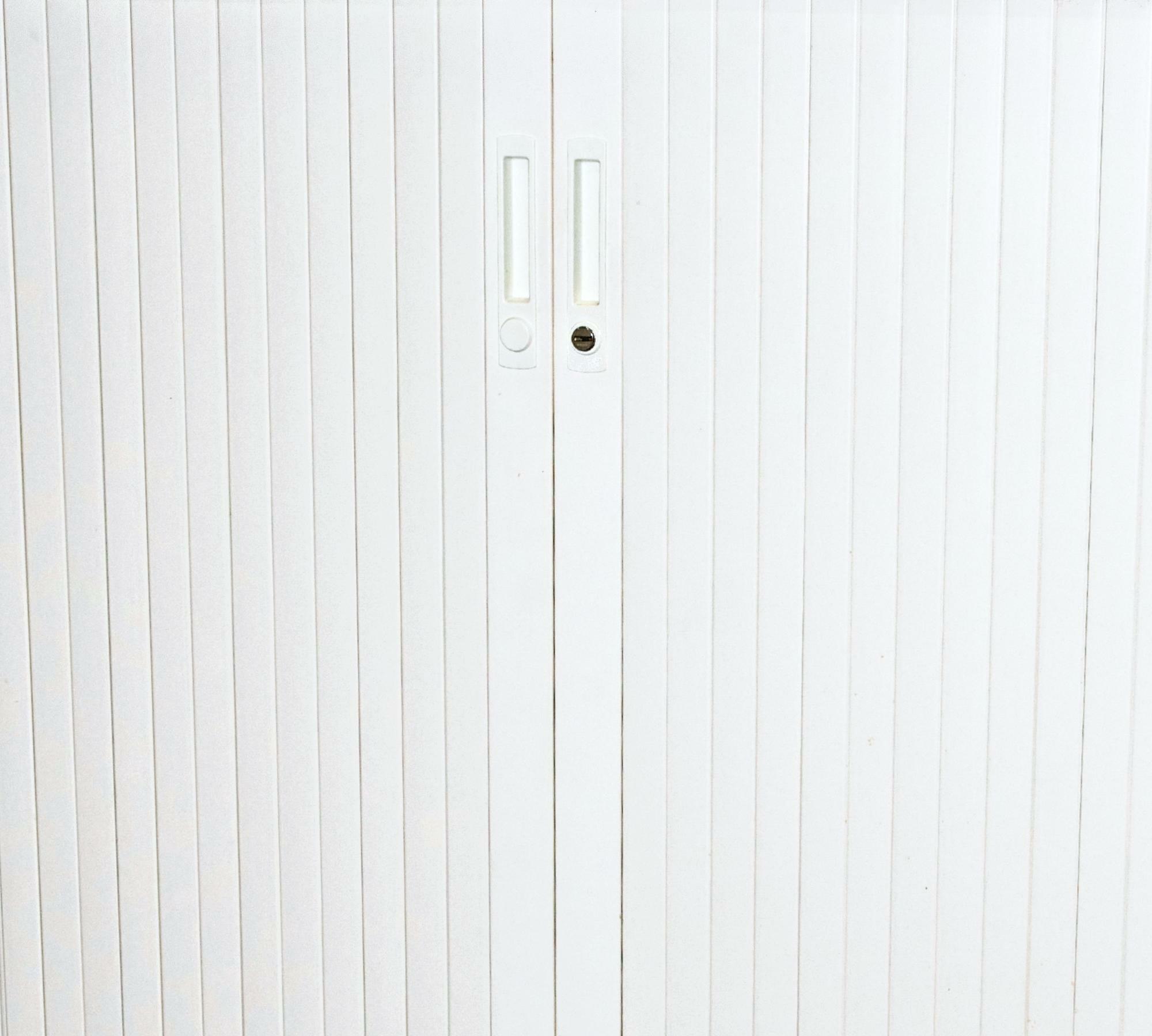 Verschließbarer Aktenschrank Weiß 1