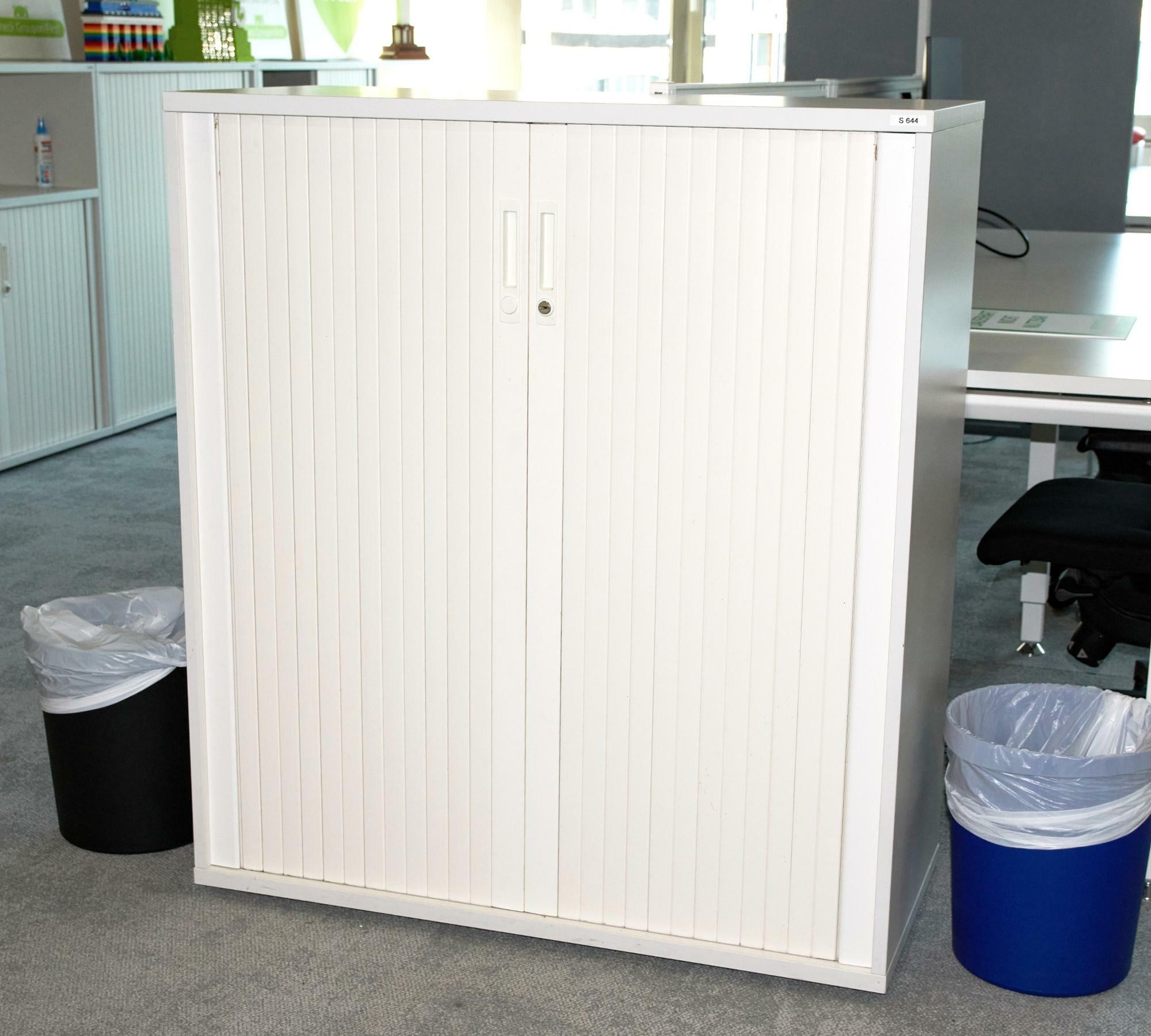 Verschließbarer Aktenschrank Weiß 2