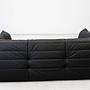 Togo Sofa 2-seater with armrest Madras leather Black 3