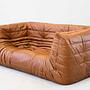 Togo Sofa 2-seater with Armrest Pull-Up Leather Pine Brown 1