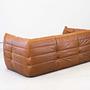 Togo Sofa 2-seater with Armrest Pull-Up Leather Pine Brown 3