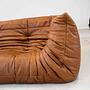 Togo Sofa 2-seater with Armrest Pull-Up Leather Pine Brown 5
