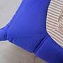 Togo Ottoman Velvet Cobalt Blue 4