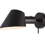 Wall lamp aluminum black 0
