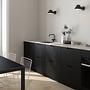 Wall lamp aluminum black 1