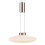 Pendant lamp frosted glass silver 0