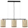 Pendant lamp 3-light paper iron beige 1