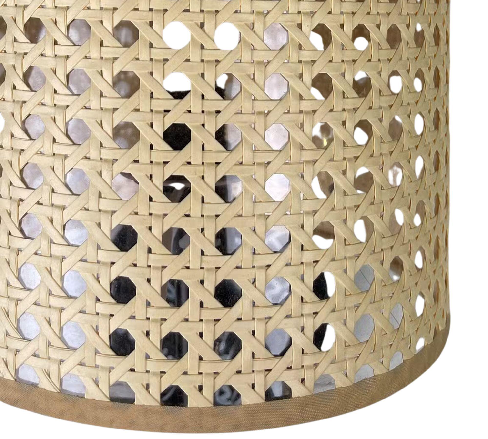Pendant lamp 3-light paper iron beige 2