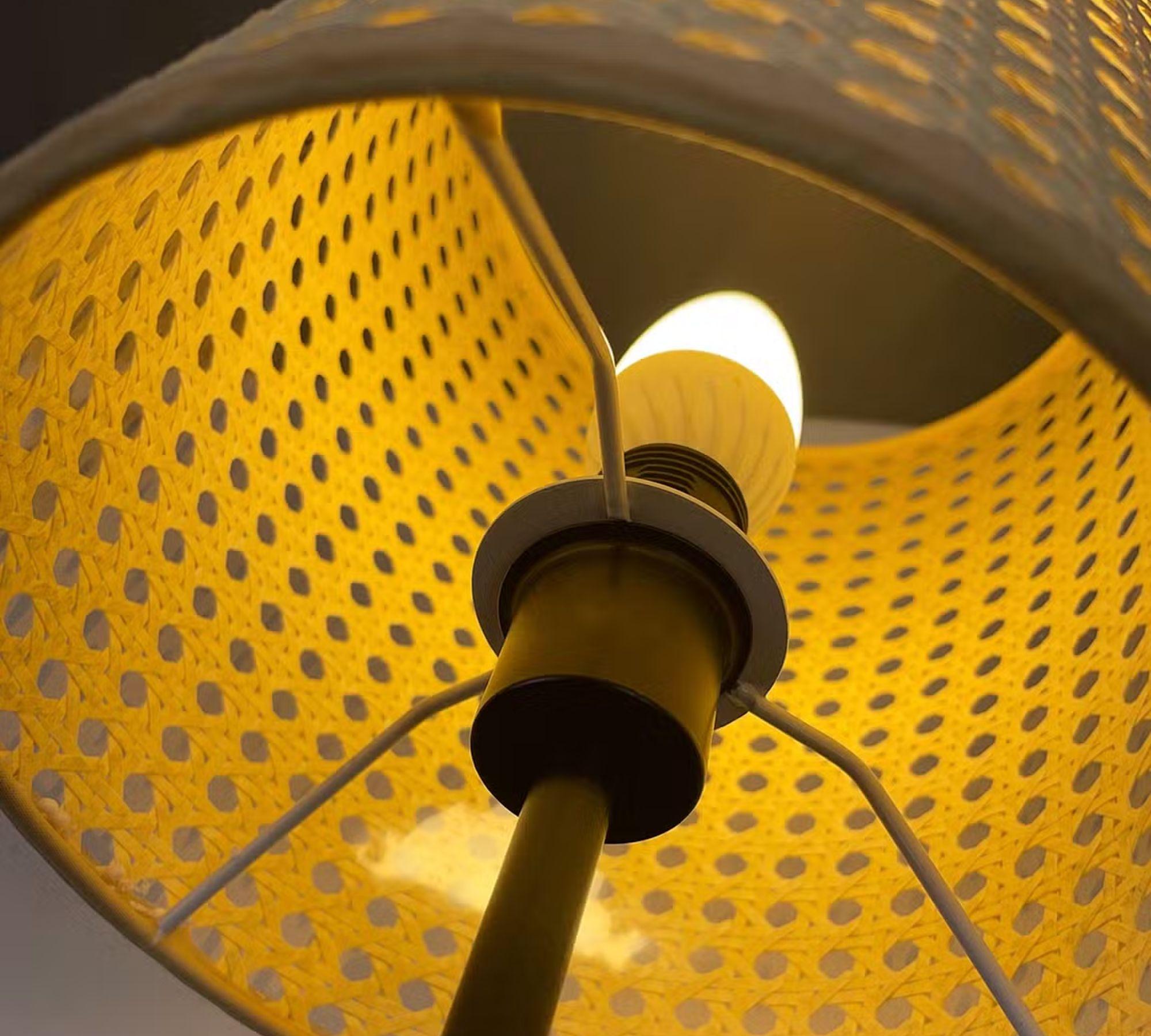 Pendant lamp 3-light paper iron beige 3