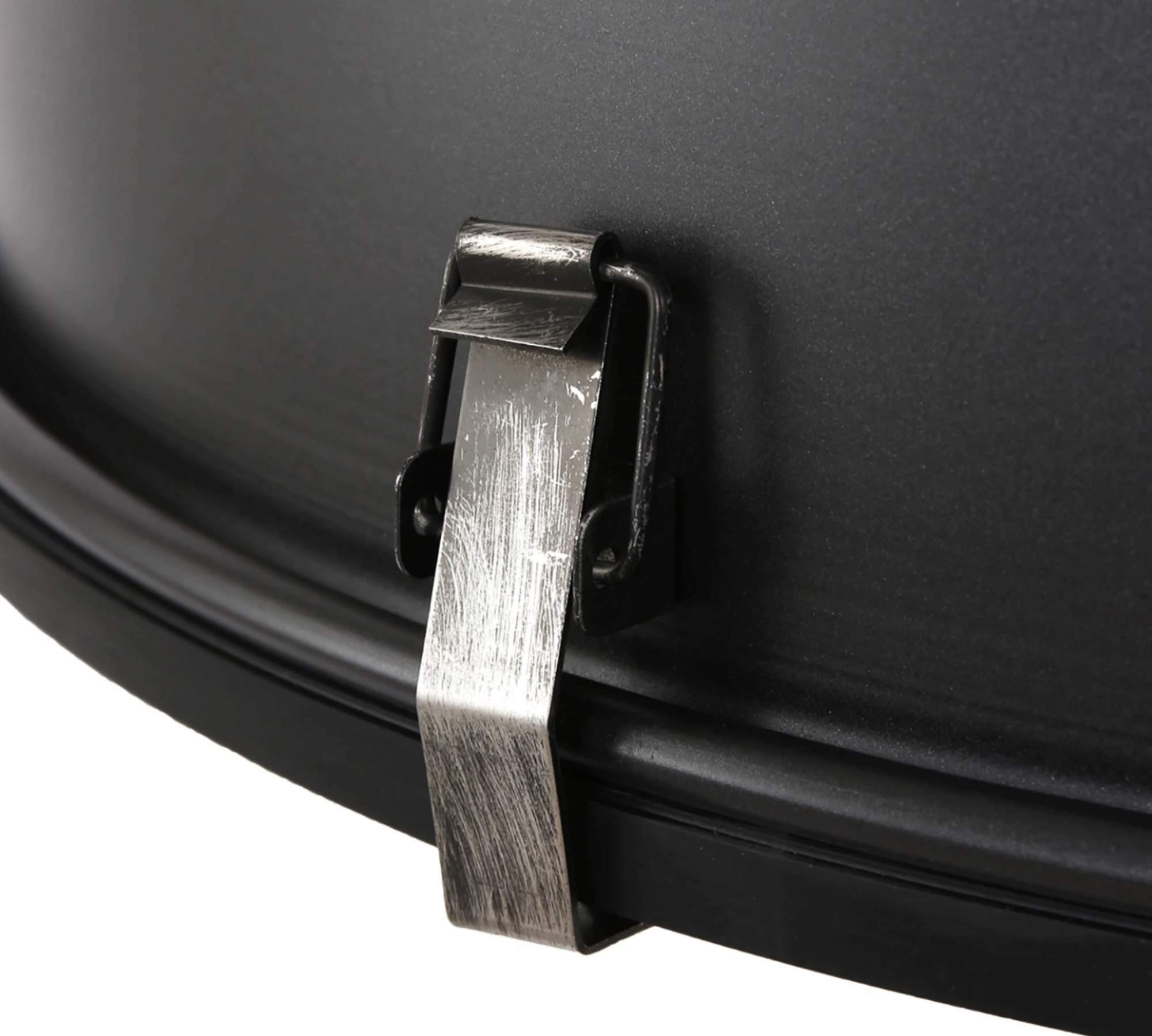 Pendant lamp Bikkel Steel / Glass 1-light Black 4