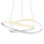 1-Flaming LED pendant light Polyethylene Aluminum White 0