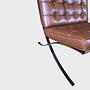 Barcelona Sessel Mies van der Rohe Leder Braun 6