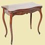 Antiker Beistelltisch Louis Philippe Mahagoni Braun 0