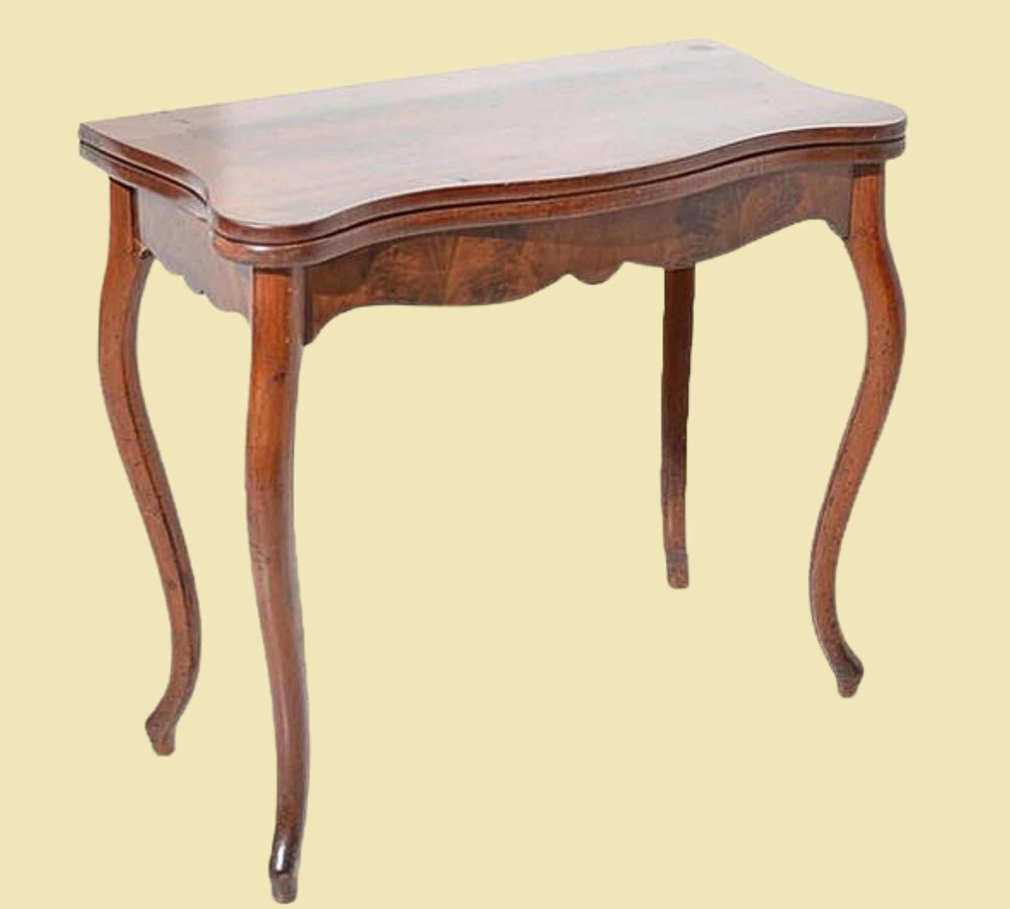 Antiker Beistelltisch Louis Philippe Mahagoni Braun 0