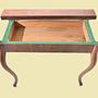 Antiker Beistelltisch Louis Philippe Mahagoni Braun 2