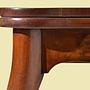 Antiker Beistelltisch Louis Philippe Mahagoni Braun 3
