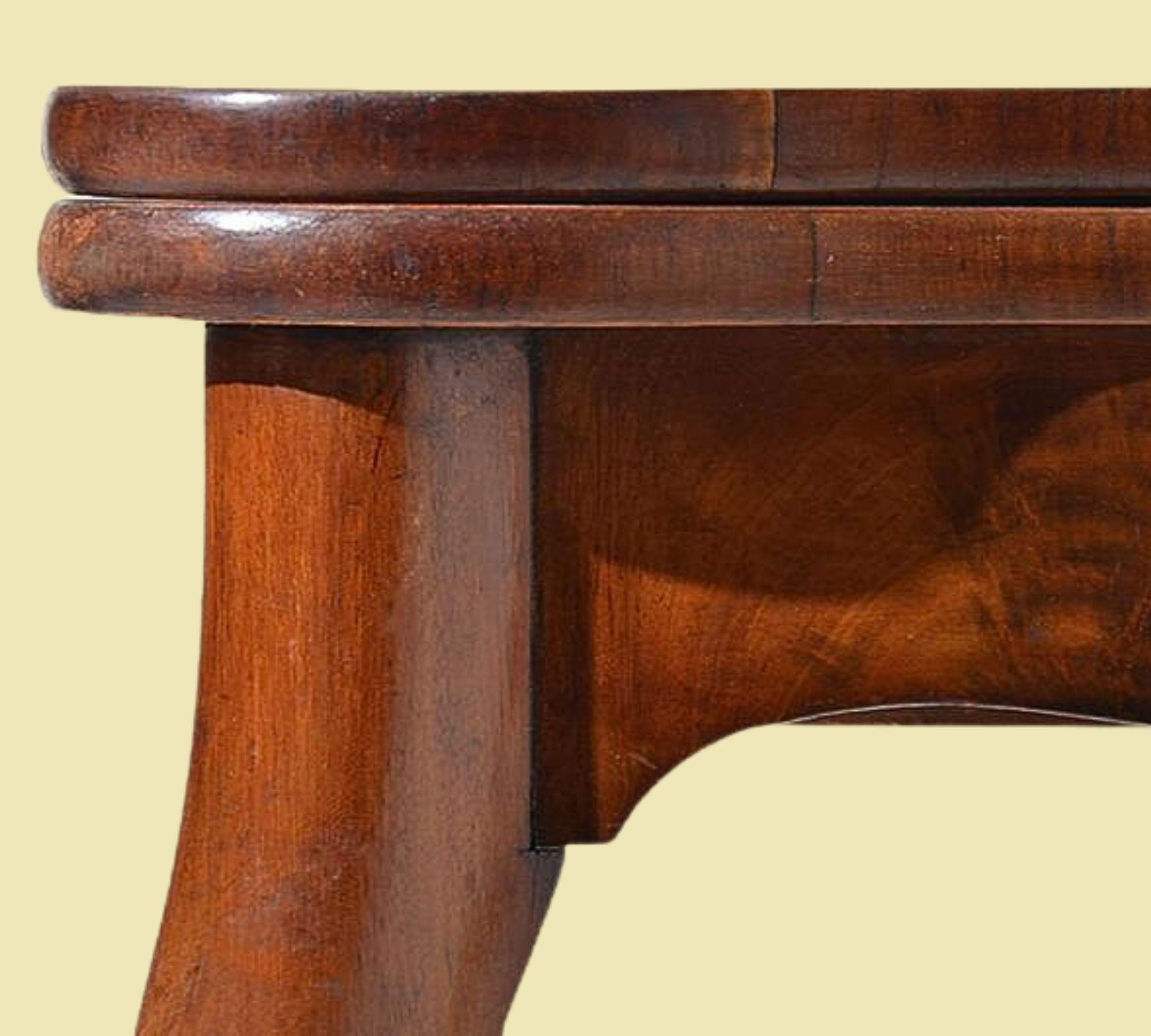 Antiker Beistelltisch Louis Philippe Mahagoni Braun 3