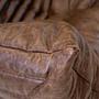 Togo Sofa 2-seater with armrest Pull-Up leather walnut brown 8
