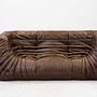 Togo Sofa 2-seater with armrest Pull-Up leather walnut brown 0