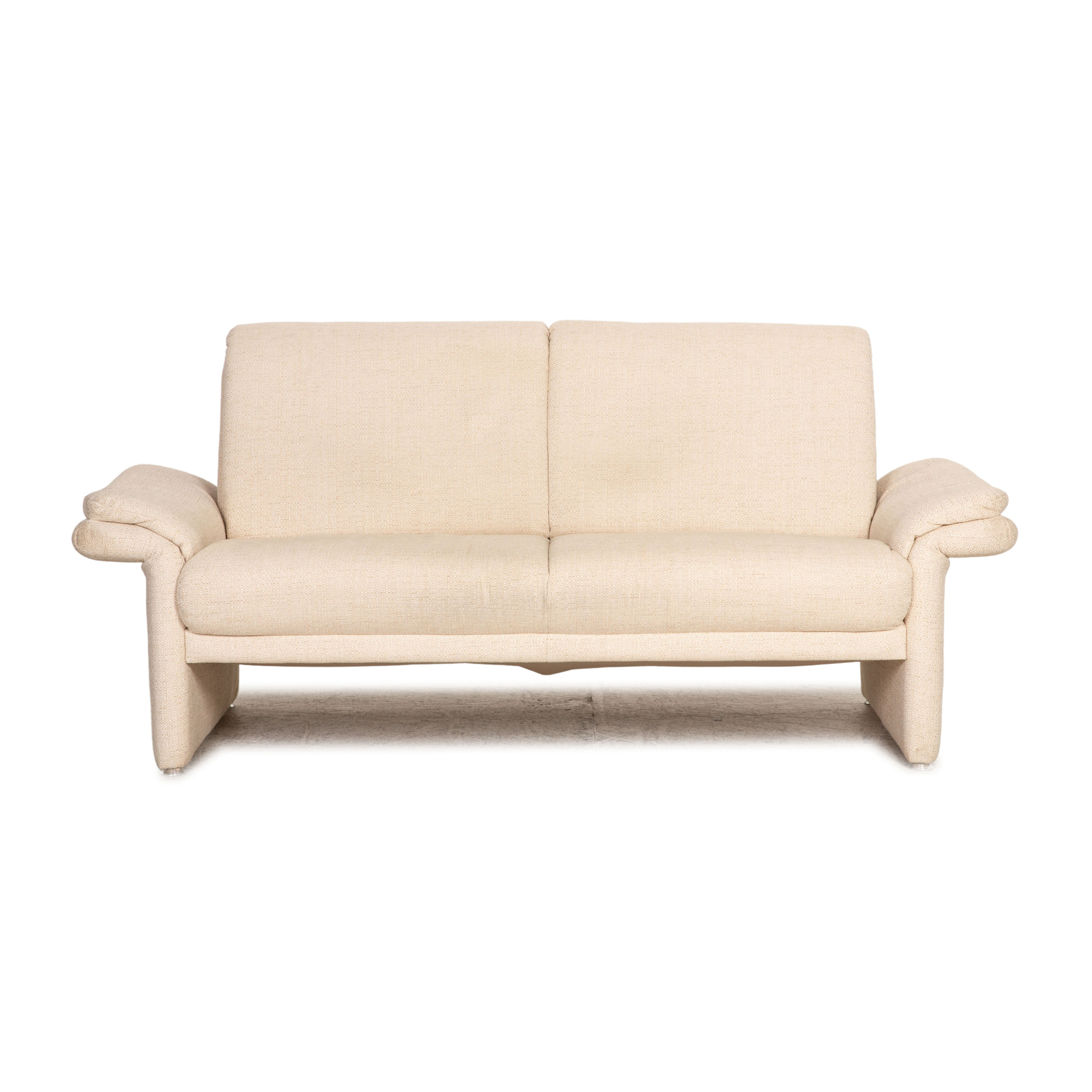 Sofa 2-Sitzer Stoff Creme 0