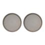 2x Yuka Plate Stone Grey 0
