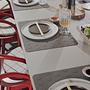 2x Dotto Placemat Brown 2