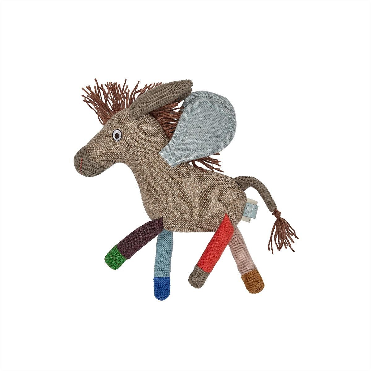 Donny Sky Donkey Plush Toy Cotton Brown 0