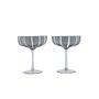 2x Mizu Coupe Glass Grey 0