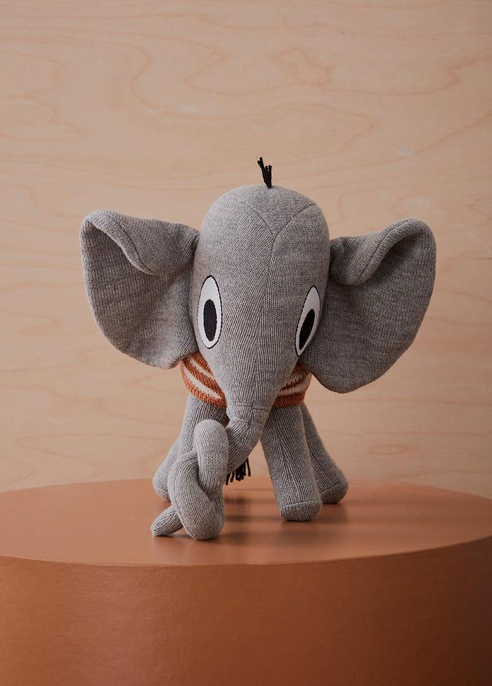 Elephant plush toy Cotton Grey 2