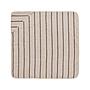 Raita Hooded Towel Cotton Brown Striped 0
