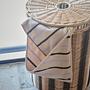 Raita Hooded Towel Cotton Brown Striped 1