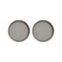 2x Yuka Plate Stone Grey 0