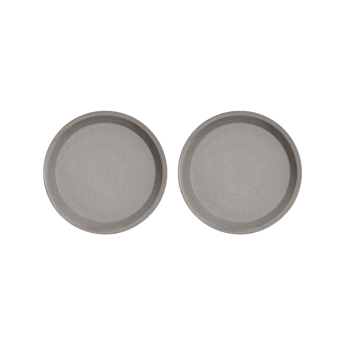 2x Yuka Plate Stone Grey 0