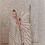 Raita Hooded Towel Cotton Brown Striped 3