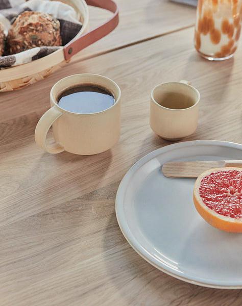 2x Yuka Lunch Plate Terracotta Cream 1