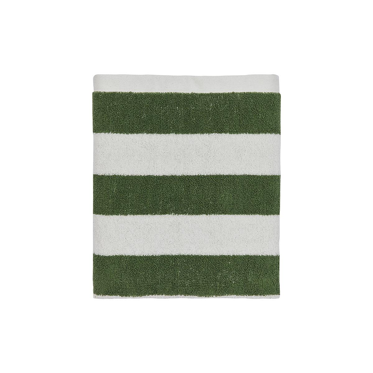 Raita Towel Organic Cotton Striped Green 0