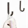 2x Small Hook Stainless Steel Silver 2