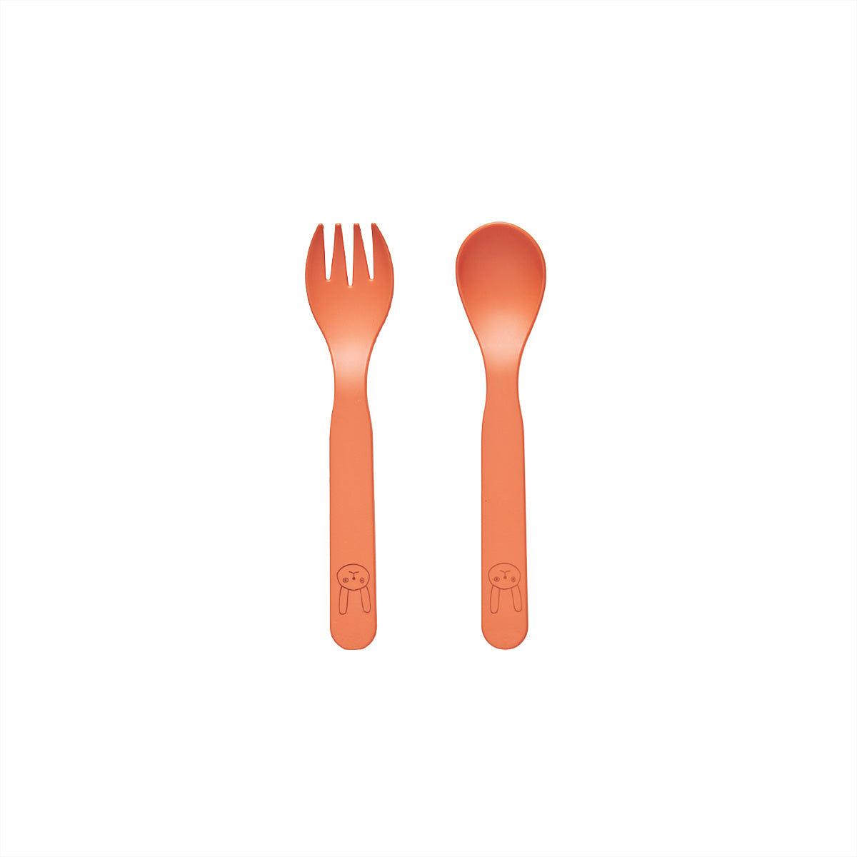Pullo Cutlery Plastic Orange 0
